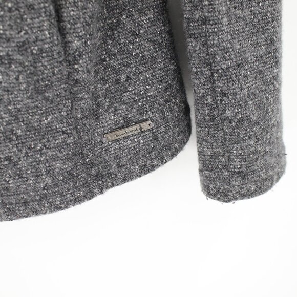 Smartwool Cardigan Womens S/M Odessa Lake Wrap Jacket Wool Silk Blend Knit gray - Picture 3 of 12